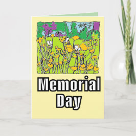 バターカップ&ビーズカラーリングページメモリアルデー カード