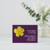 バターカップ – 濃い紫 名刺 (スタンド正面)