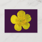 バターカップ – 濃い紫 名刺 (裏面)