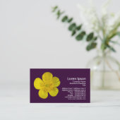 バターカップ – 濃い紫 名刺 (スタンド正面)