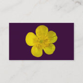 バターカップ – 濃い紫 名刺 (裏面)