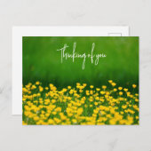 バターカップ |考えるのポストカード ポストカード (正面/裏面)