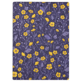 バターカップ、黄色と紫 クリップボード (裏面)