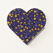 バターカップ、黄色と紫 ノートブック (裏面)