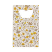 バターカップ、黄色と茶色 クレジットカード栓抜き (裏面)