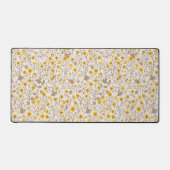 バターカップ、黄色と茶色 デスクマット (正面)