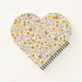 バターカップ、黄色と茶色 ノートブック (裏面)