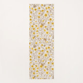 バターカップ、黄色と茶色 ヨガマット (正面)