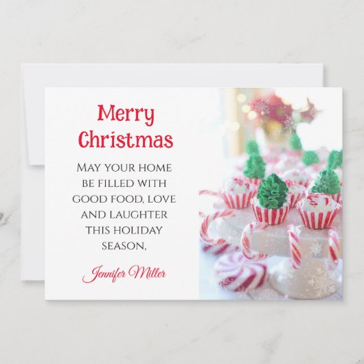 バタークッキー交換レシピクリスマス シーズンカード (正面)