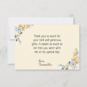 バタークリかわいらしームフローラ第1聖餐式 サンキューカード (裏面)