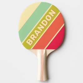 バタークリはっきりしたームストライプのウィスパー 卓球ラケット