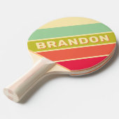 バタークリはっきりしたームストライプのウィスパー 卓球ラケット (正面アングル)