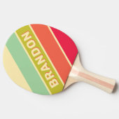 バタークリはっきりしたームストライプのウィスパー 卓球ラケット (横)