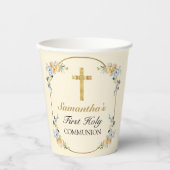 バタークリエレガントームフローラ第1聖餐式 紙コップ (正面)