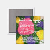 バタークリームつや消しレシピ マグネット (正面/裏面)