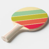 バタークリームウィスパーはっきりしたストライプの 卓球ラケット (正面アングル)