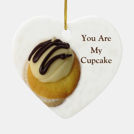 バタークリームカップケーキセラミックオーナメント セラミックオーナメント (裏面)