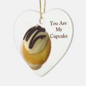 バタークリームカップケーキセラミックオーナメント セラミックオーナメント (左)