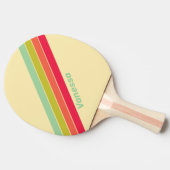 バタークリームストライプのウィスパー 卓球ラケット (横)