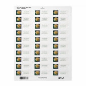 バタークリームバラ住所 シール (フルシート)