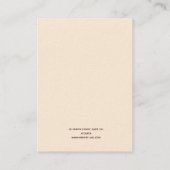 バタークリームピーチアーチイヤリングディスプレイ 名刺 (裏面)