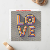 バタースコッチでのラブノートカードの送信 ノートカード (正面/裏面インサイチュ)