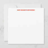 バタースコッチでのラブノートカードの送信 ノートカード (裏面)