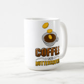 バタースコッチのマグが付いているコーヒー! コーヒーマグカップ (正面右)