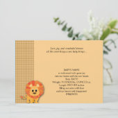 バタースコッチのライオンのベビーの発表 案内状 (スタンド正面)