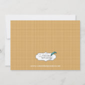 バタースコッチのライオンのベビーの発表 案内状 (裏面)