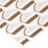 バタースコッチクリームパイスライスベーキング食品 テーブルクロス (アングル)