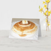 「バタースコッチパンケーキ」サンキューカード カード (黄色い花)