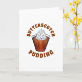 バタースコッチプディングホイップクリーム南食品 カード (黄色い花)