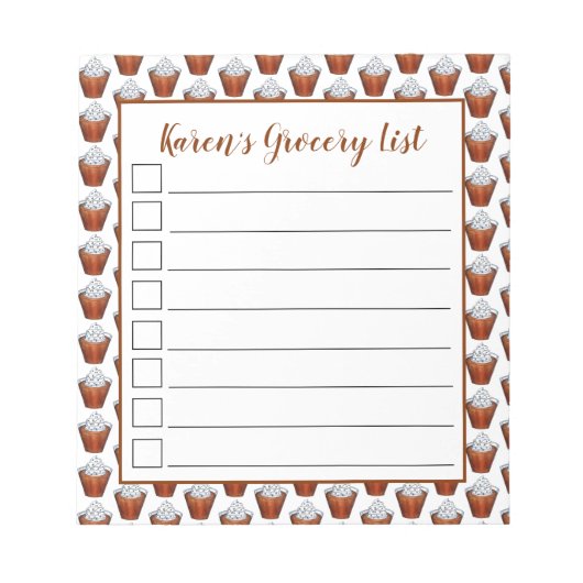 バタースコッチプディングホイップクリーム南食品 ノートパッド (正面)