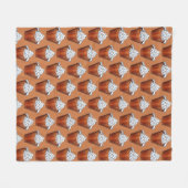 バタースコッチプディングホイップクリーム南食品 フリースブランケット (正面(横))