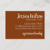 バタースコッチプディングホイップクリーム南食品 名刺 (裏面)