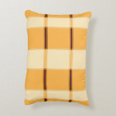 バタースコッチプレイドアクセント枕 アクセントクッション (裏面(縦))