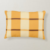 バタースコッチプレイドアクセント枕 アクセントクッション (裏面)