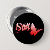 バタースパイ。 缶バッジ (正面&裏面)