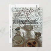 バタータルトレシピはがき ポストカード (正面/裏面)