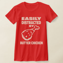 バターチキンカレー好きにはたまらないデザイン Tシャツ