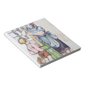 バターチャーンマザーソンアンティーク水のカラーカントリー ノートパッド (アングル)