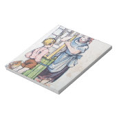 バターチャーンマザーソンアンティーク水のカラーカントリー ノートパッド (回転)