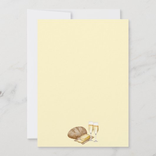 バタートゥーパンとバターブライダルシャワー 招待状 (裏面)