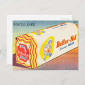 バターナッツのパンのヴィンテージ広告が好き ポストカード (正面/裏面)