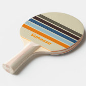 バターナッツ フェード アクロス ストライプ ネーム付き 卓球ラケット (正面アングル)