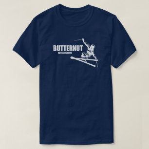 バターナットスキーリゾートスキーヤー Tシャツ