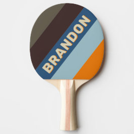 バターナットフはっきりしたェッストライプのド(名前) 卓球ラケット