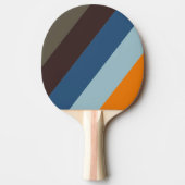 バターナットフェードはっきりしたストライプの 卓球ラケット (正面)