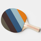バターナットフェードはっきりしたストライプの 卓球ラケット (横)